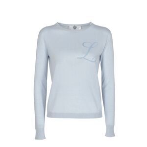 Dee Ocleppo Cashmere Crew Neck Sweater Long Sleeve Style Women Sky blue Sweaters